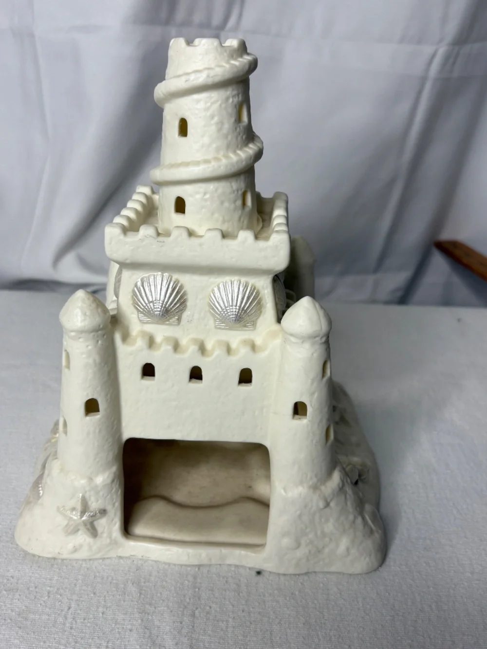 Sand Castle Tealight Votive Holder Party Lite Ceramic Nautical Beach